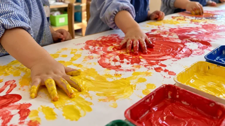 Lee más sobre el artículo Dactilopintura para Nivel Inicial: pintura con dedos paso a paso (sala 2 a 5)