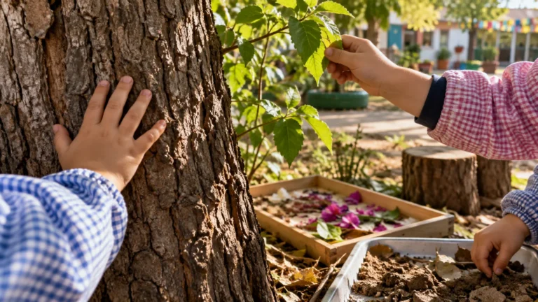 Lee más sobre el artículo Proyecto: Texturas de primavera en el patio (Nivel Inicial)