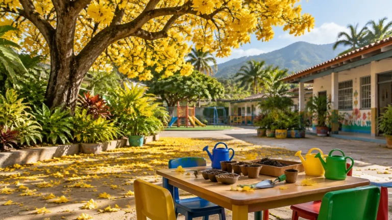 Lee más sobre el artículo Día del Árbol en preescolar: proyecto con el araguaney para el último domingo de mayo (Venezuela)