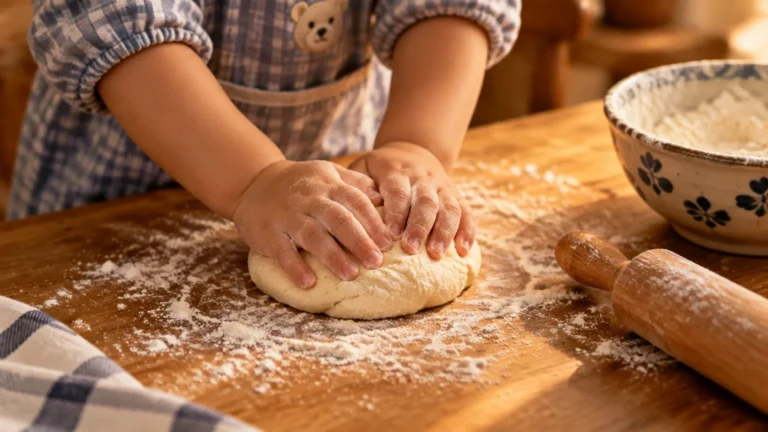 Lee más sobre el artículo Pan casero con niños: receta fácil para sala o casa (Nivel Inicial)